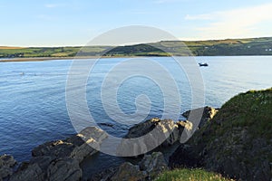 View across to Poppit Sands