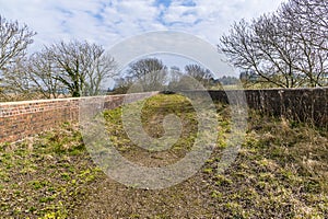 A view across the top of the abandoned Ingarsby Viaduct in Leicestershire, UK