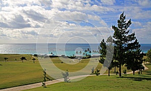 View Across a Tropical Golf Course