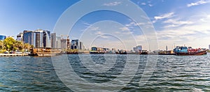 A view across the upper reaches of the Dubai Creek in the UAE