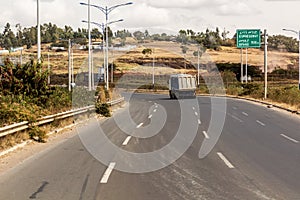 View of Addis Ababa–Adama Expressway, Ethiop