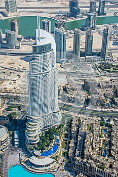 View Of The Address Hotel From Burj Al Khalifa, Dubai