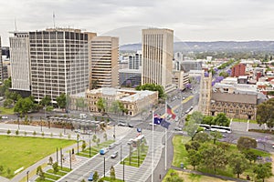 View of Adelaide city in Australia in the daytime