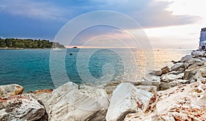 View of Adriatic sea bay