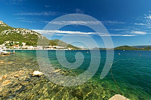 View of Adriatic sea coast on beautiful summer day