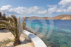 View of the Aegean Sea, Chora, Ios Island, Greece