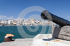 View of Aegina harbor