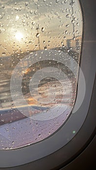 View from aerplane window