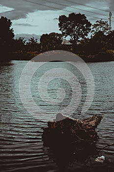 The view the afternoon in one of the lake