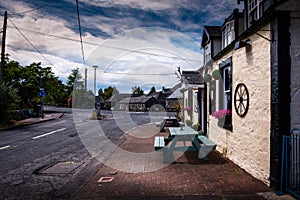 View of Agnew Crescent, Bladnoch, Wigtown, beside Bladnoch Inn Restaurant