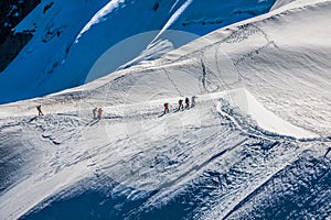 The view from Aiguille du Midi during acclimatization and climb