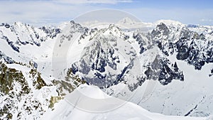 View from Aiguille du Midi mountain photo