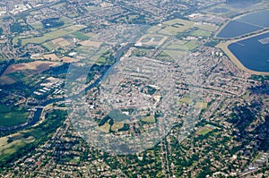 Walton on Thames, aerial view photo