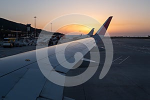 view from an aircraft window