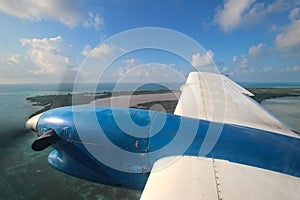 View through aircraft window