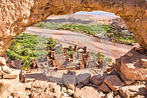 View of Ait Benhaddou Kasbah, Ait Ben Haddou, Ouarzazate, Morocco