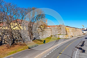 View of the Akershus fort in Oslo, Norway