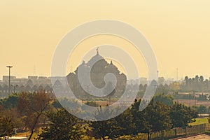 View of Akshardham temple. New Delhi. India photo