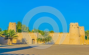 view of the Al Jahili fort in Al Ain, UAE