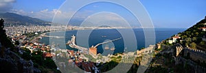 View of Alanya harbor, Turkey