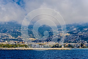 View of Alanya's city and port