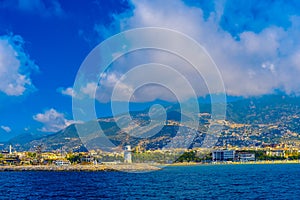 View of Alanya's city and port