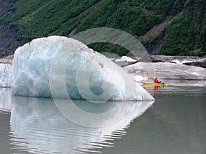 View of Alaska ice sheets and Glaciers