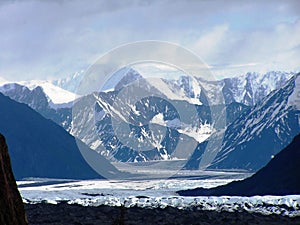 View of Alaska ice sheets and Glaciers