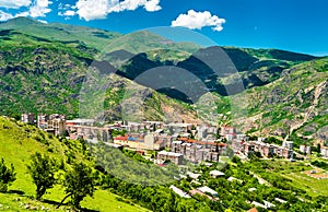 View of Alaverdi town in Armenia