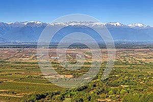 View of Alazani valley, Kakheti, Georgia