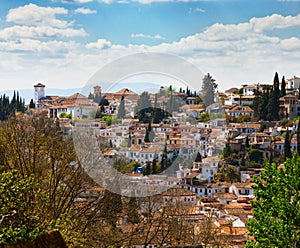 View on the Albayzin, Granada, Andalusia, Spain photo