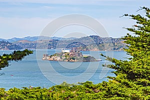 View of Alcatraz Island in San Francisco