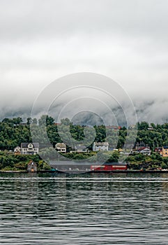 View of Alesund town and municipality in More og Romsdal county, Norway