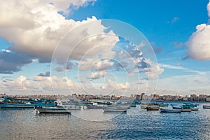 View of Alexandria harbor