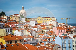 A view of Alfama in Lisbon photo