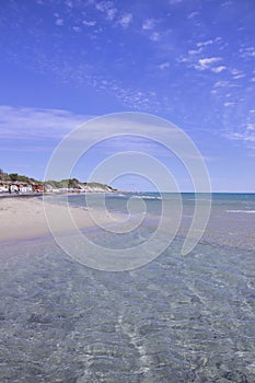 View of Alimini beach in Apulia,Italy.