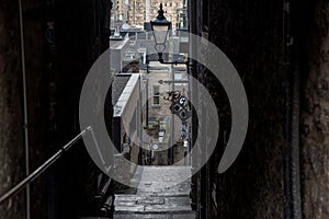 View Through Alley In Edinburgh Scotland