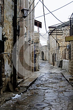 View of a alley in old Safed photo
