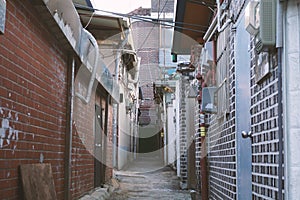 View of the alleyway in Yeongdeungpo, Seoul, Korea photo