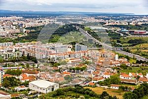 View of Almada city near Lisbon