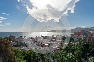 View of Almunecar in the province of Granada, Andalusia, Spain. Europe.