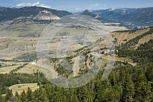 View along Chief Joseph Scenic Byway
