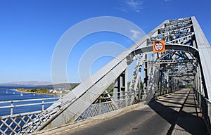 View along Connel Bridge over Loch Etive, Scotland