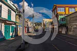 A view along a main street in Kingstown, Saint Vincent photo