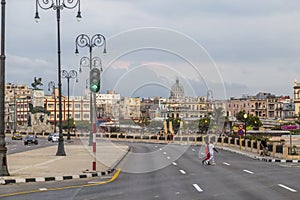 View along the Malecon, Havana Cuba