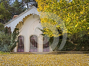 View along the Parque Termal de Pedras Salgadas