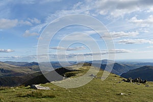 View along ridge of Red Pike, Wasdale