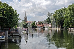 View along the River Thames at Marlow, Buckinghamshire