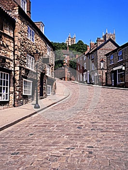 View along Steep Hill, Lincoln.