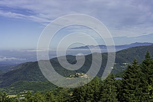 View of Alpi Apuane from Foce Carpinelli, Tuscany